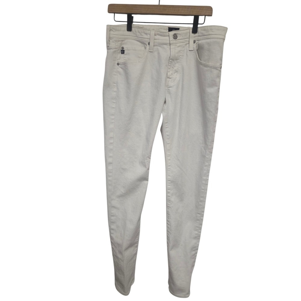 "AG Dylan Slim Skinny White Jeans Men's Premium Denim